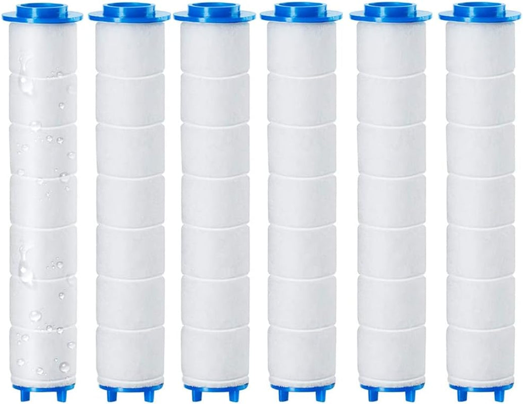 6 Stück 9,5 X 2Cm PP Baumwolle Filter Für Duschkopf Entfernung Von Chlorresten, PP Sediment-Kartusche Gefiltert, Saubere Wasserkernkern Baumwollkern Für Regenduschkopf, Regenduschkopf (9,5 X 2CM)